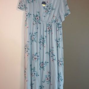 Beautiful blue maternity Pinkblush plus dress